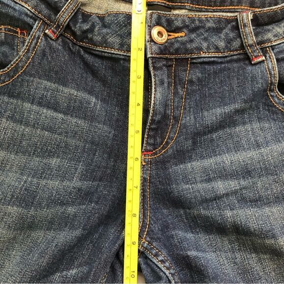 Allen B by Allen Schwartz Jeans Straight Leg Dark Wash Mid-rise Size 10 - Picture 9 of 11